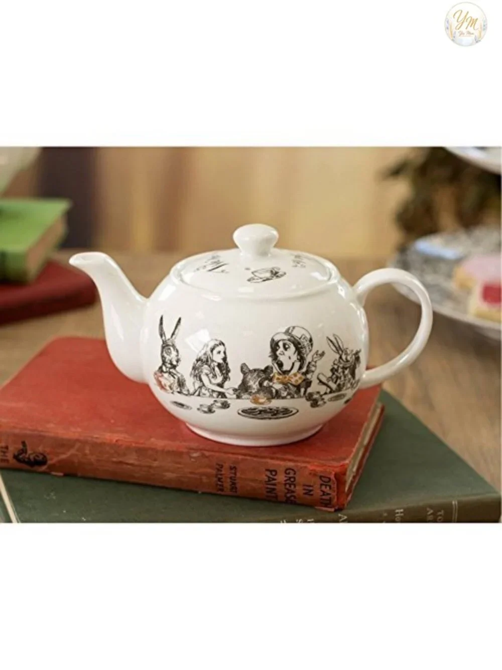 Alice in Wonderland Mini Teapot, Fine Bone China, 450ml, Gift Box